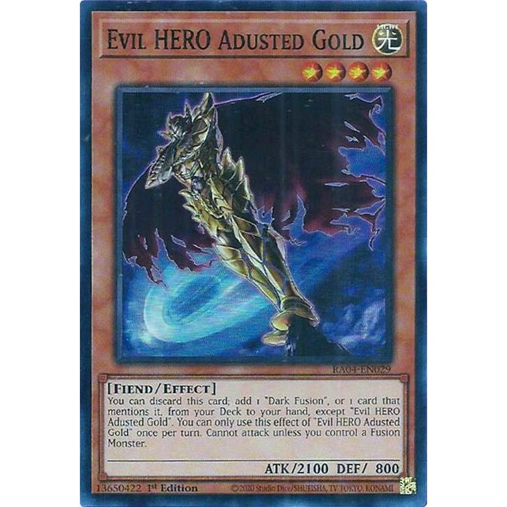 Image for Evil HERO Adusted Gold (RA04-EN029) - YuGiOh