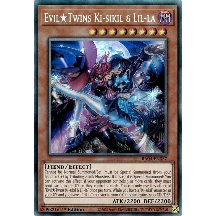 Image for Evil Twins Ki-sikil & Lil-la (PCR) (RA04-EN037) - YuGiOh