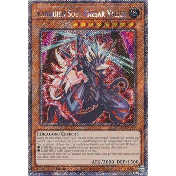 Image for Vanquish Soul Caesar Valius (Platinum Secret Rare) (RA04-EN046) - YuGiOh