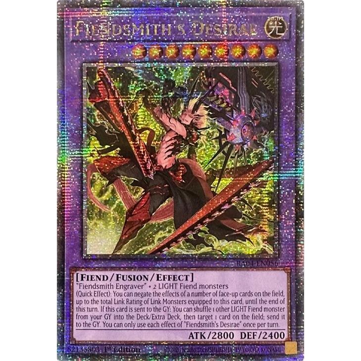 Image for Fiendsmith's Desirae (Quarter Century Secret Rare) (RA04-EN056) - YuGiOh