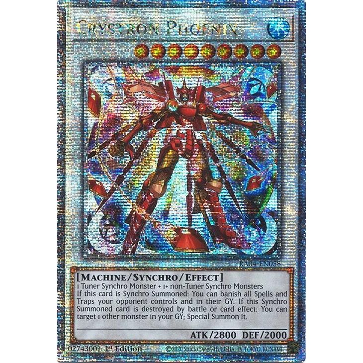 Image for Crystron Phoenix (Quarter Century Secret Rare) (RA04-EN058) - YuGiOh
