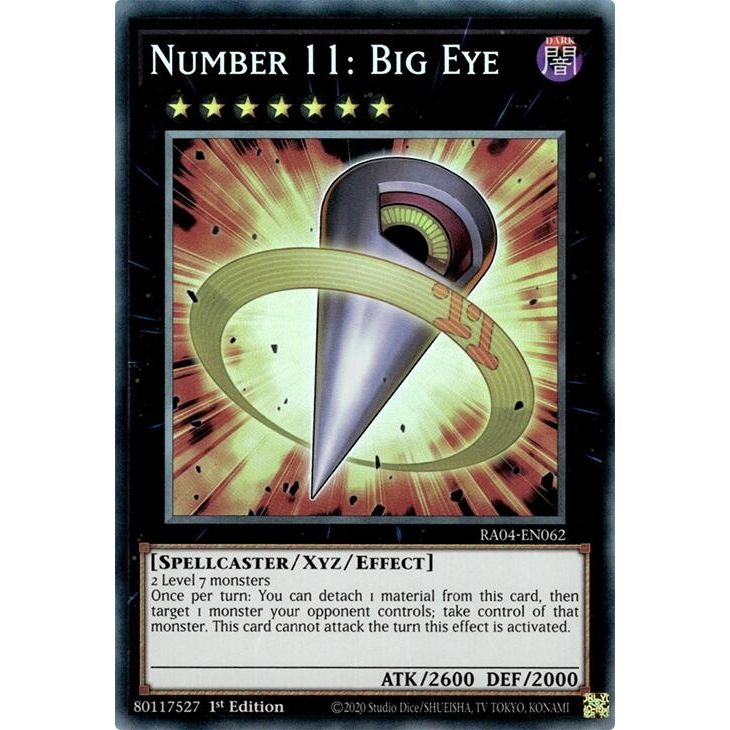Image for Number 11: Big Eye (PCR) (RA04-EN062) - YuGiOh
