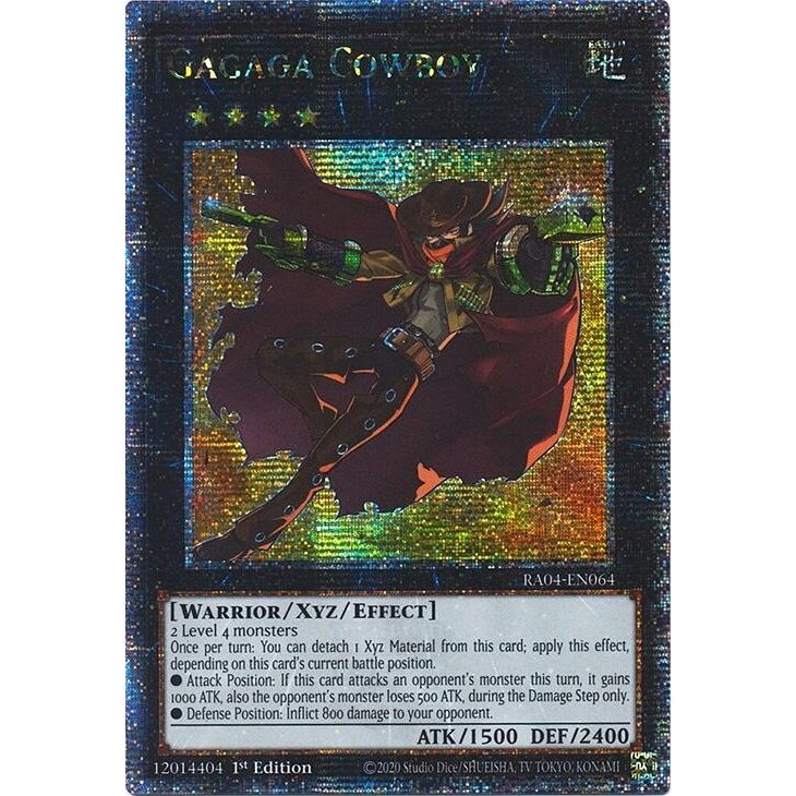 Image for Gagaga Cowboy (Quarter Century Secret Rare) (RA04-EN064) - YuGiOh