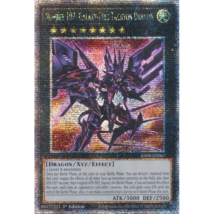 Image for Number 107: Galaxy-Eyes Tachyon Dragon (Quarter Century Secret Rare) (RA04-EN067) - YuGiOh