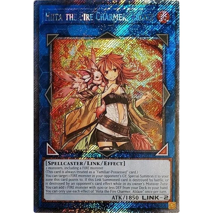 Image for Hiita the Fire Charmer, Ablaze (Platinum Secret Rare) (RA04-EN074) - YuGiOh