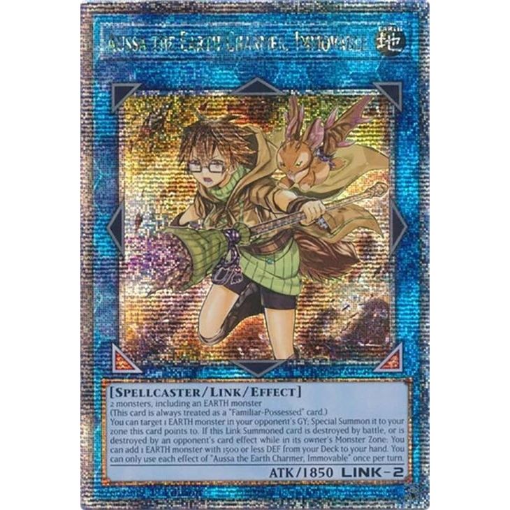 Image for Aussa the Earth Charmer, Immovable (Quarter Century Secret Rare) (RA04-EN078) - YuGiOh