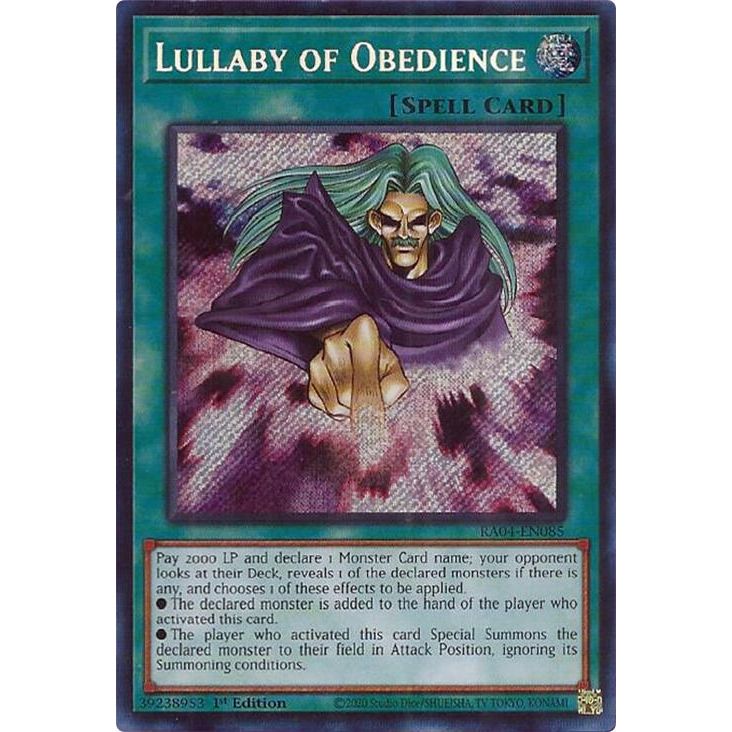 Image for Lullaby of Obedience (Secret Rare) (RA04-EN085) - YuGiOh