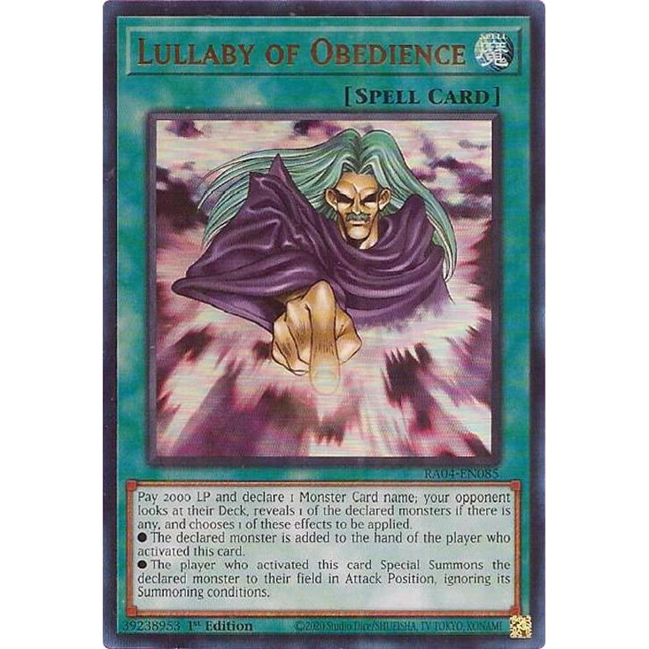 Image for Lullaby of Obedience (UR) (RA04-EN085) - YuGiOh