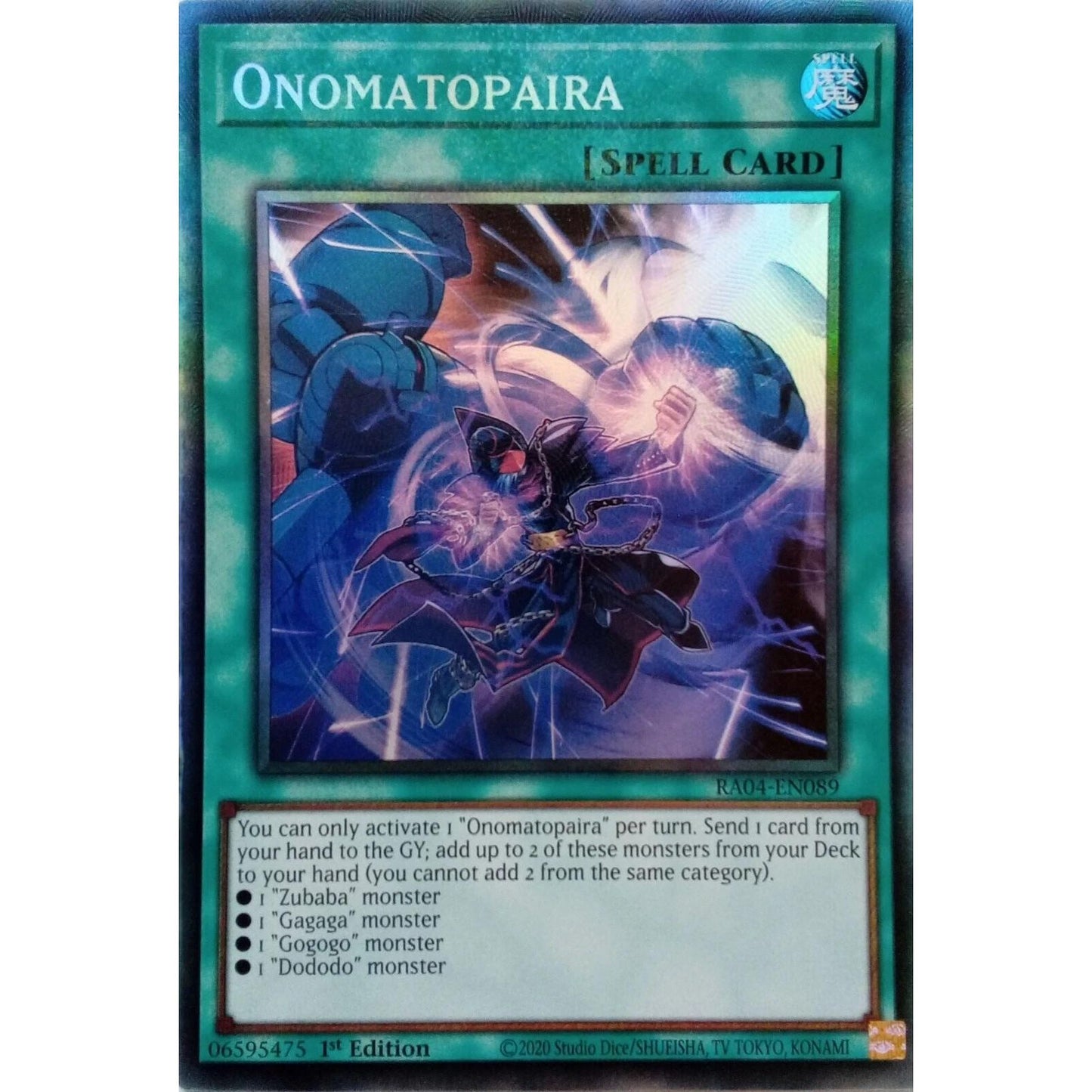 Image for Onomatopaira (PCR) (RA04-EN089) - YuGiOh