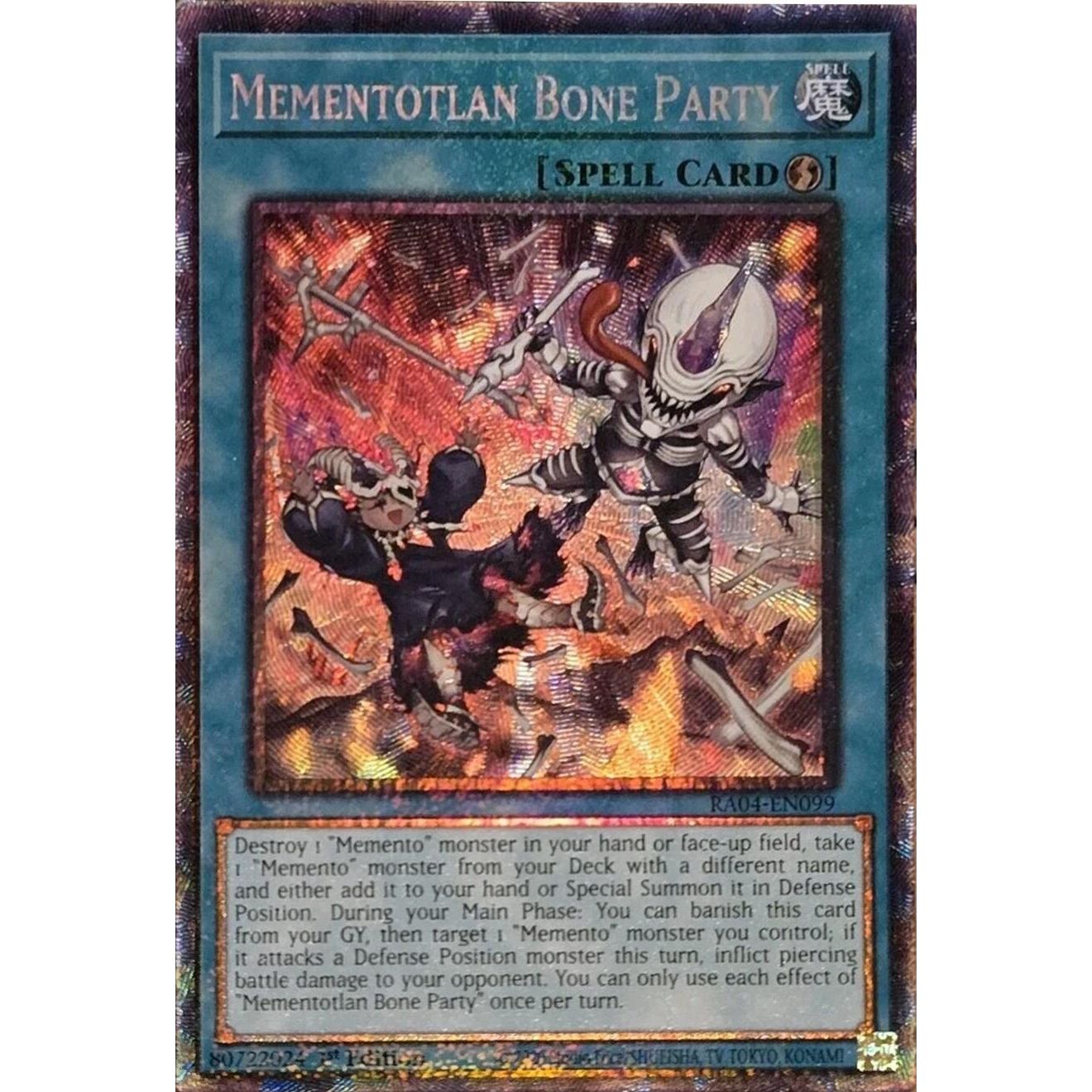 Image for Mementotlan Bone Party (PCR) (RA04-EN099) - YuGiOh