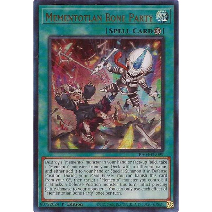 Image for Mementotlan Bone Party (UR) (RA04-EN099) - YuGiOh