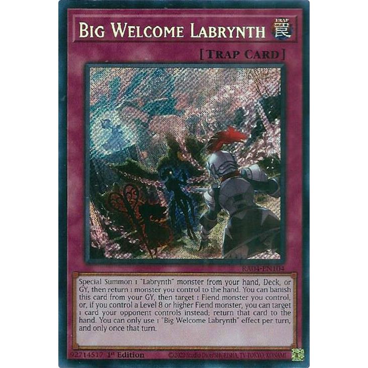 Image for Big Welcome Labrynth (Secret Rare) (RA04-EN104) - YuGiOh