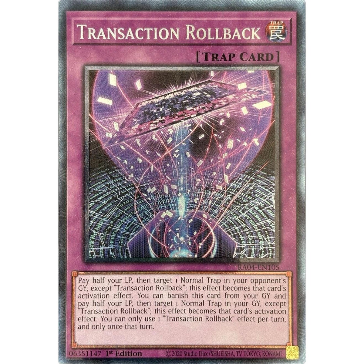 Image for Transaction Rollback (PCR) (RA04-EN105) - YuGiOh