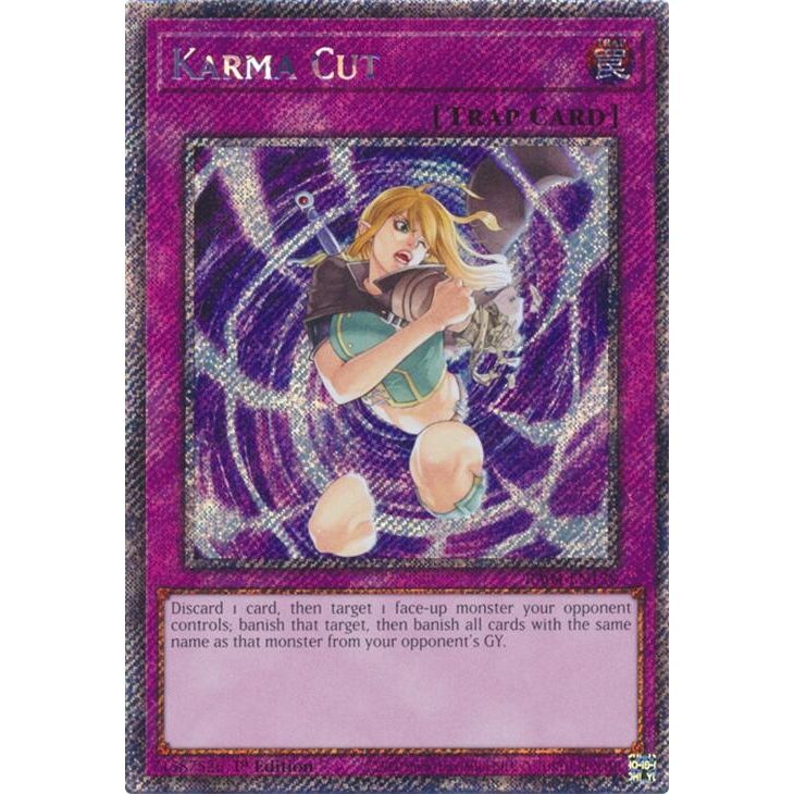Image for Karma Cut (Platinum Secret Rare) (RA04-EN128) - YuGiOh