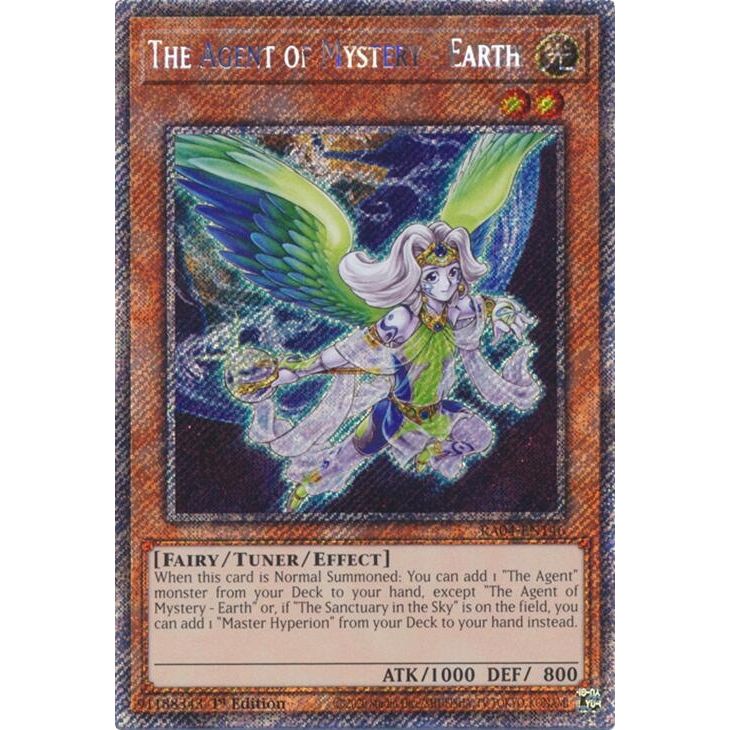 Image for The Agent of Mystery - Earth (Platinum Secret Rare) (RA04-EN146) - YuGiOh