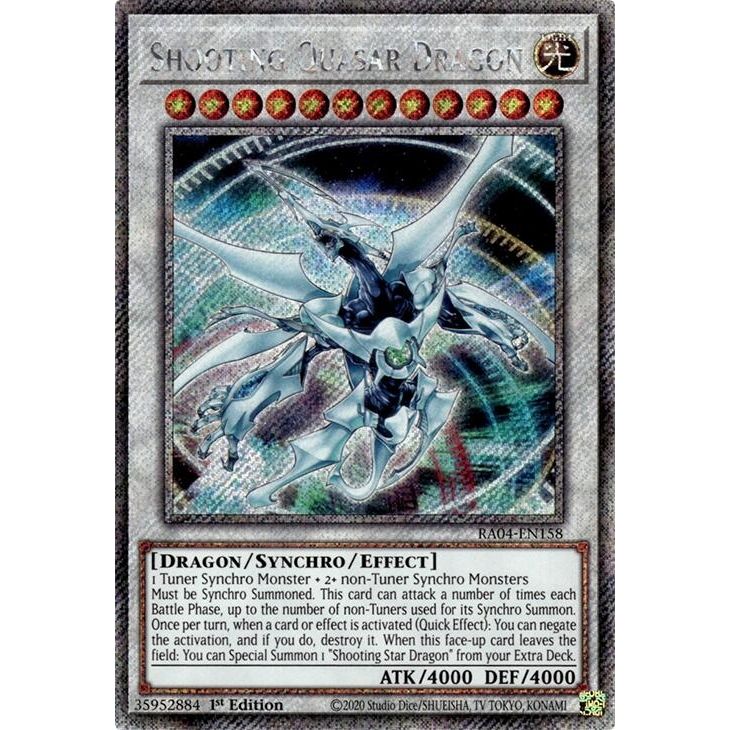 Image for Shooting Quasar Dragon (Platinum Secret Rare) (RA04-EN158) - YuGiOh