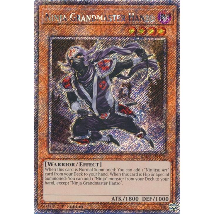 Image for Ninja Grandmaster Hanzo (Platinum Secret Rare) (RA04-EN173) - YuGiOh