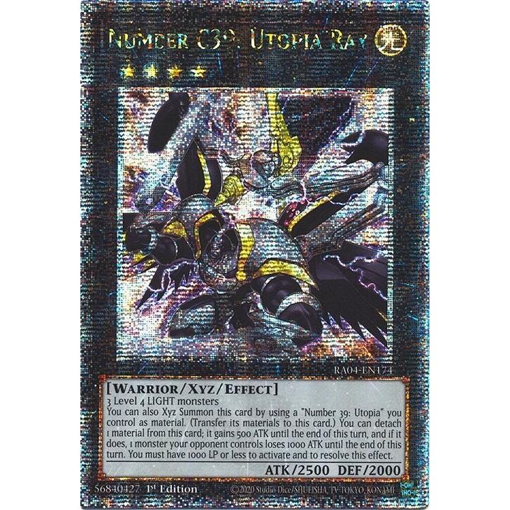 Image for Number C39: Utopia Ray (Quarter Century Secret Rare) (RA04-EN174) - YuGiOh