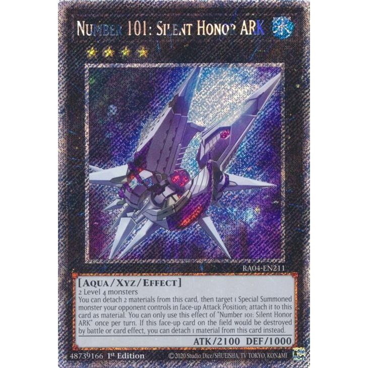 Image for Number 101: Silent Honor ARK (Platinum Secret Rare) (RA04-EN211) - YuGiOh