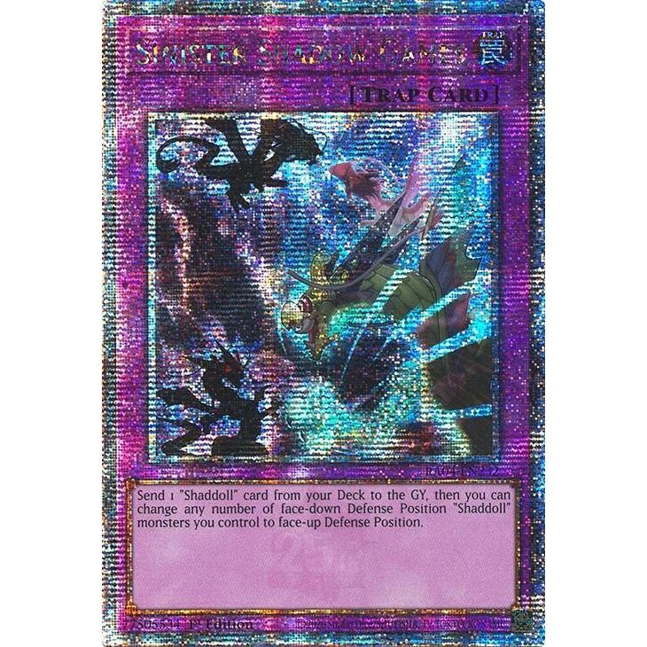 Image for Sinister Shadow Games (Quarter Century Secret Rare) (RA04-EN232) - YuGiOh