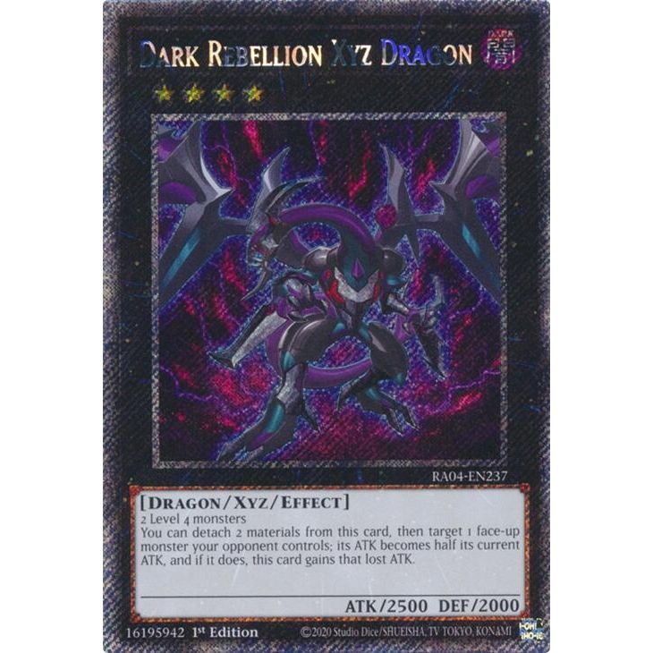 Image for Dark Rebellion Xyz Dragon (Platinum Secret Rare) (RA04-EN237) - YuGiOh