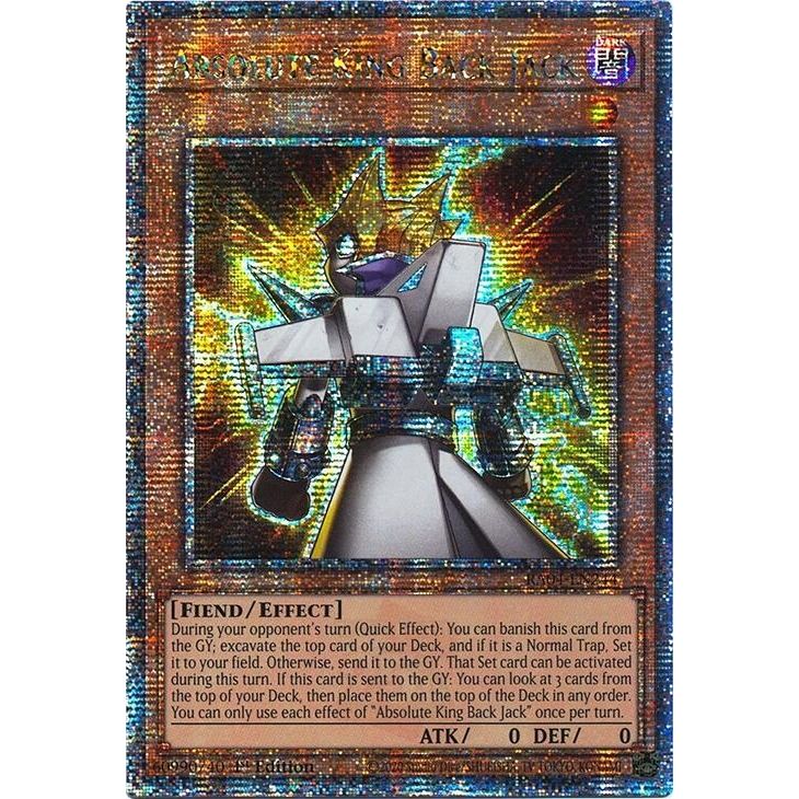 Image for Absolute King Back Jack (Quarter Century Secret Rare) (RA04-EN244) - YuGiOh