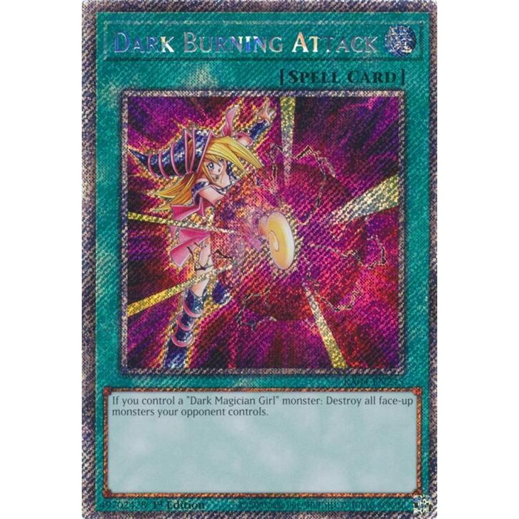 Image for Dark Burning Attack (Platinum Secret Rare) (RA04-EN245) - YuGiOh