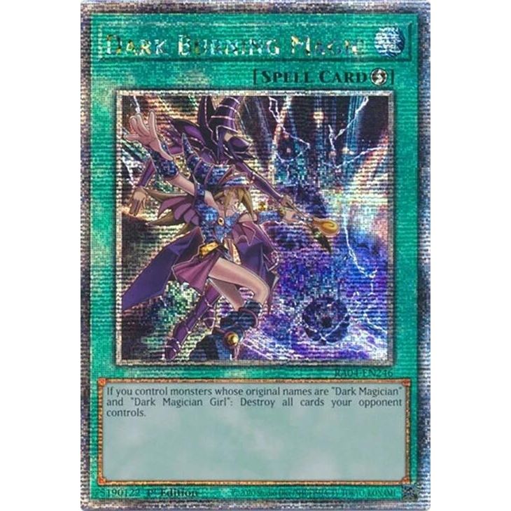 Image for Dark Burning Magic (Quarter Century Secret Rare) (RA04-EN246) - YuGiOh