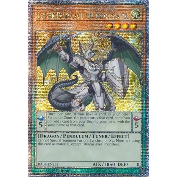 Image for Luster Pendulum, the Dracoslayer (Quarter Century Secret Rare) (RA04-EN252) - YuGiOh