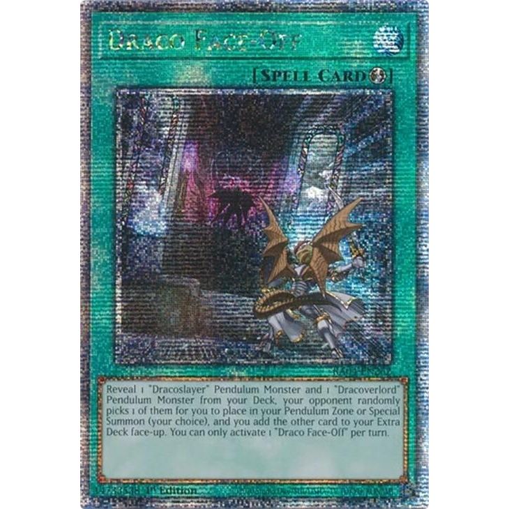 Image for Draco Face-Off (Quarter Century Secret Rare) (RA04-EN262) - YuGiOh