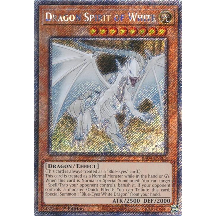 Image for Dragon Spirit of White (Platinum Secret Rare) (RA04-EN265) - YuGiOh
