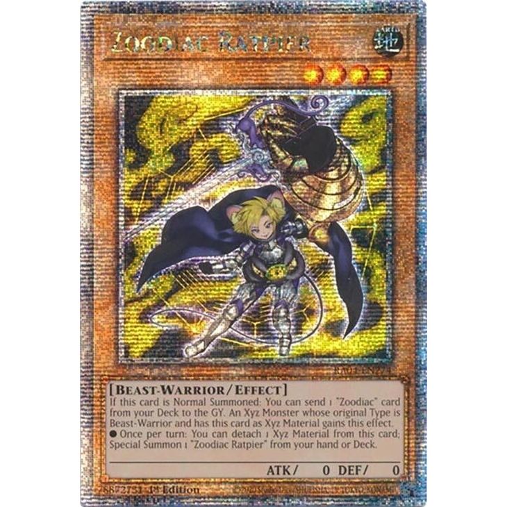Image for Zoodiac Ratpier (Quarter Century Secret Rare) (RA04-EN274) - YuGiOh