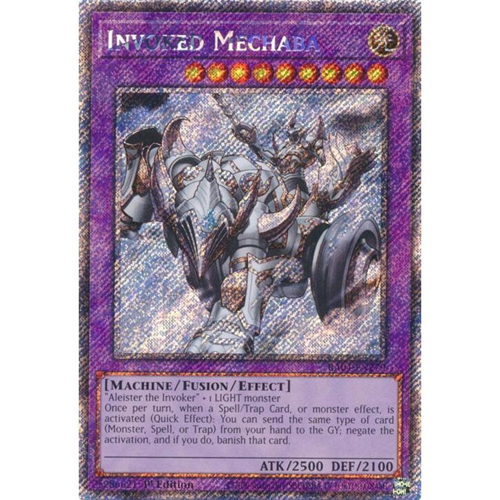 Image for Invoked Mechaba (Platinum Secret Rare) (RA04-EN279) - YuGiOh
