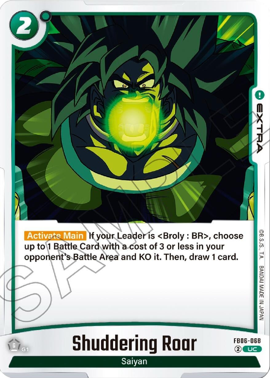 Image for Shuddering Roar (FB06-068) (FB06) - Dragon Ball Super: Fusion World