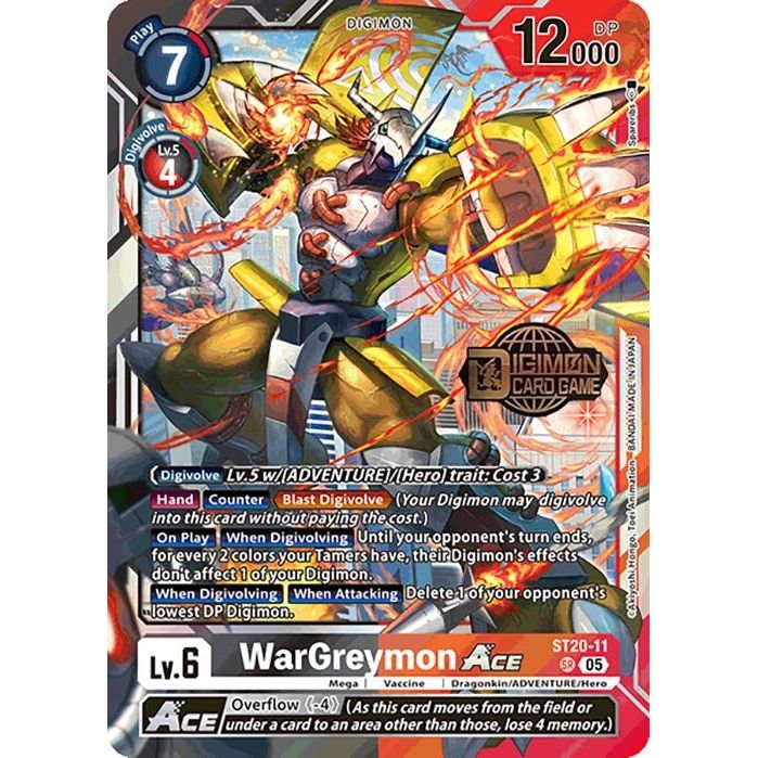Image for WarGreymon ACE (ST20-11 SR) (ST-20_PR) - Digimon Card Game