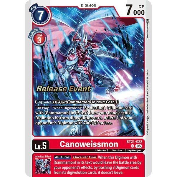 Image for Canoweissmon (BT21-022 U) (BT21_PR) - Digimon Card Game