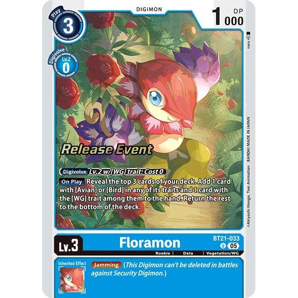Image for Floramon (BT21-033 U) (BT21_PR) - Digimon Card Game