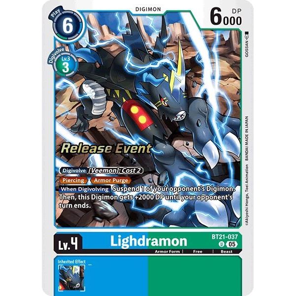 Image for Lighdramon (BT21-037 U) (BT21_PR) - Digimon Card Game