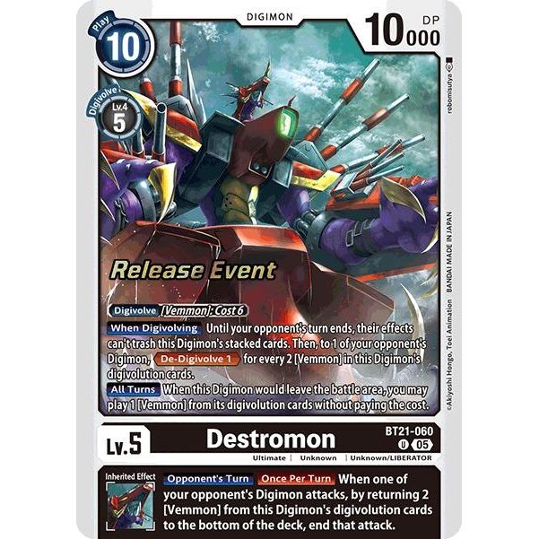 Image for Destromon (BT21-060 U) (BT21_PR) - Digimon Card Game