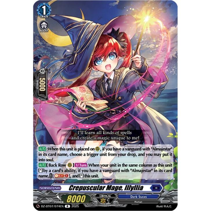 Image for Crepuscular Mage, Illyllia (DZ-BT07/074EN) (DZ-BT07) - Cardfight Vanguard