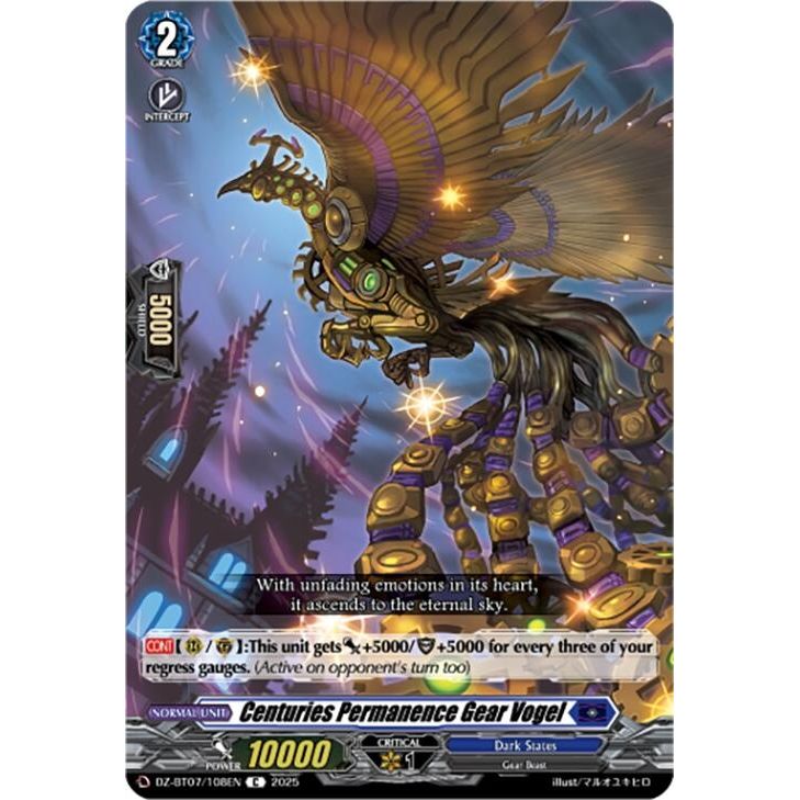Image for Centuries Permanence Gear Vogel (DZ-BT07/108EN) (DZ-BT07) - Cardfight Vanguard