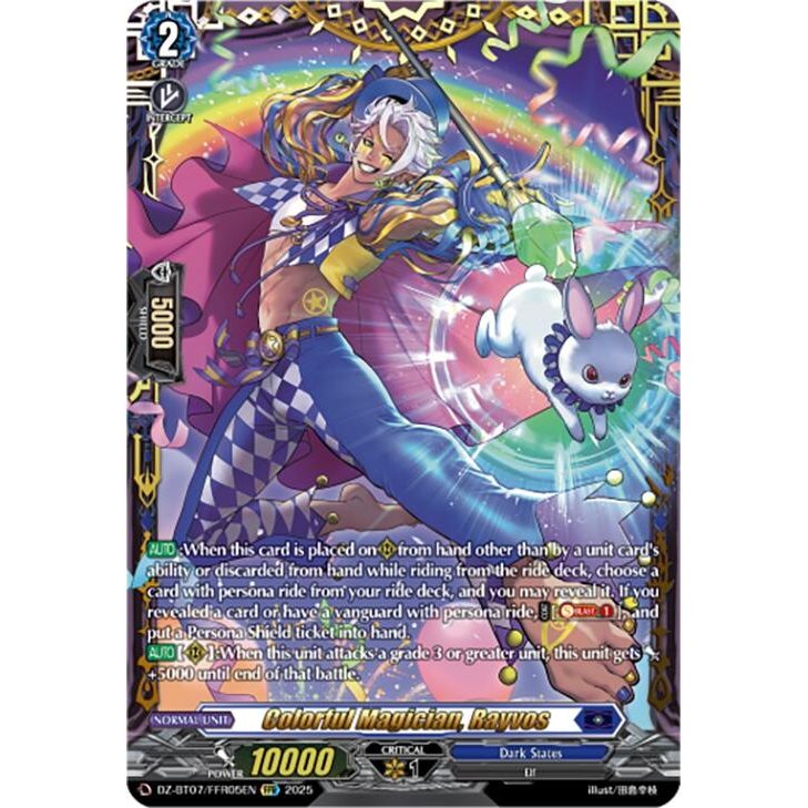 Image for Colorful Magician, Rayvos (FFR) (DZ-BT07/FFR05EN) (DZ-BT07) - Cardfight Vanguard