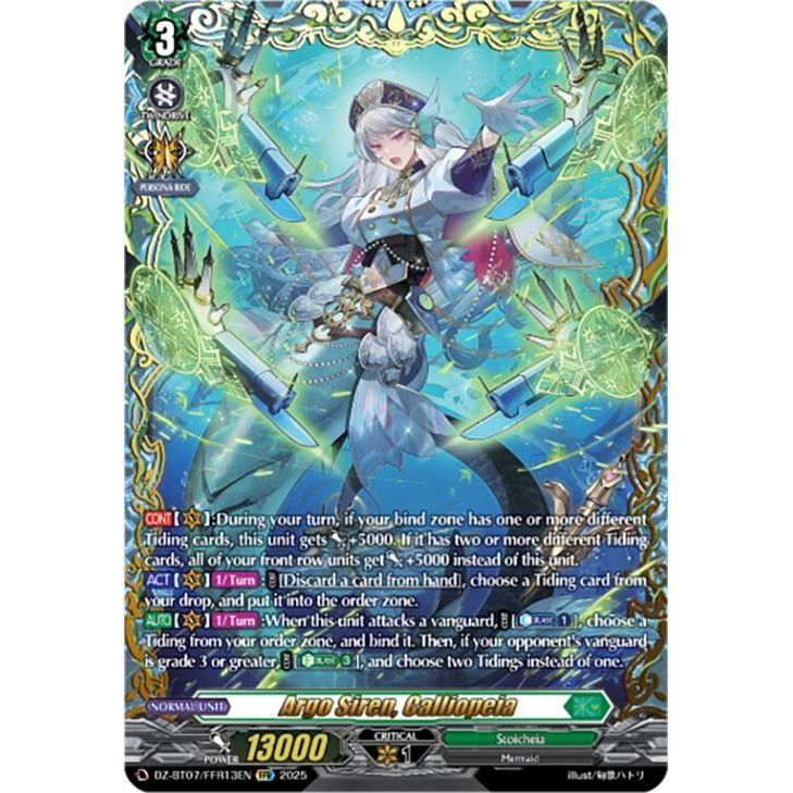 Image for Argo Siren, Calliopeia (FFR) (DZ-BT07/FFR13EN) (DZ-BT07) - Cardfight Vanguard