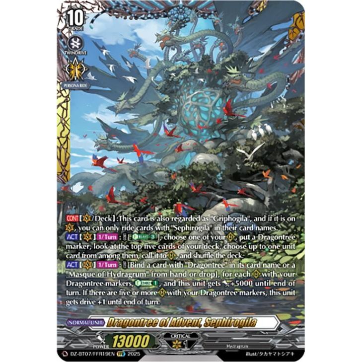 Image for Dragontree of Advent, Sephirogila (FFR) (DZ-BT07/FFR19EN) (DZ-BT07) - Cardfight Vanguard