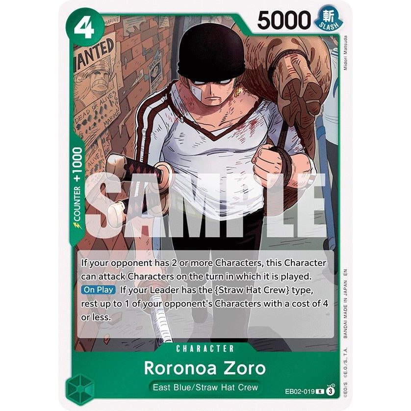Image for Roronoa Zoro (EB02-019) (EB-02) - One Piece Card Game