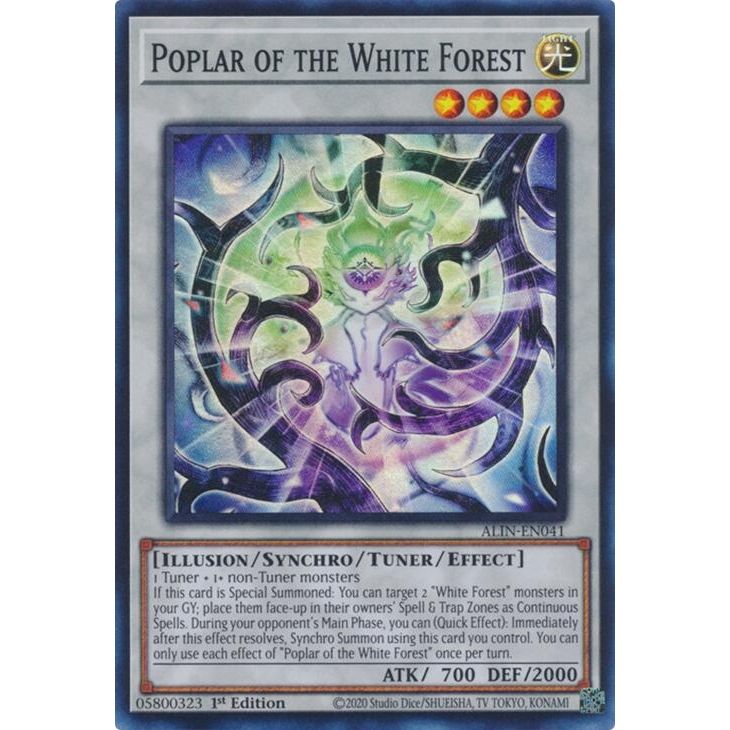 Image for Poplar of the White Forest (ALIN-EN041) (ALIN) - YuGiOh