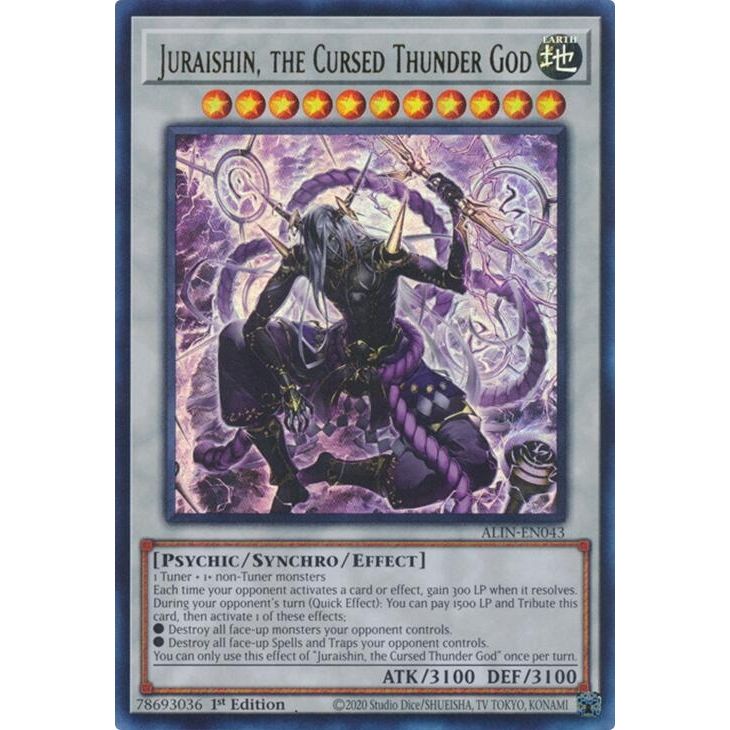 Image for Juraishin, the Cursed Thunder God (ALIN-EN043) (ALIN) - YuGiOh