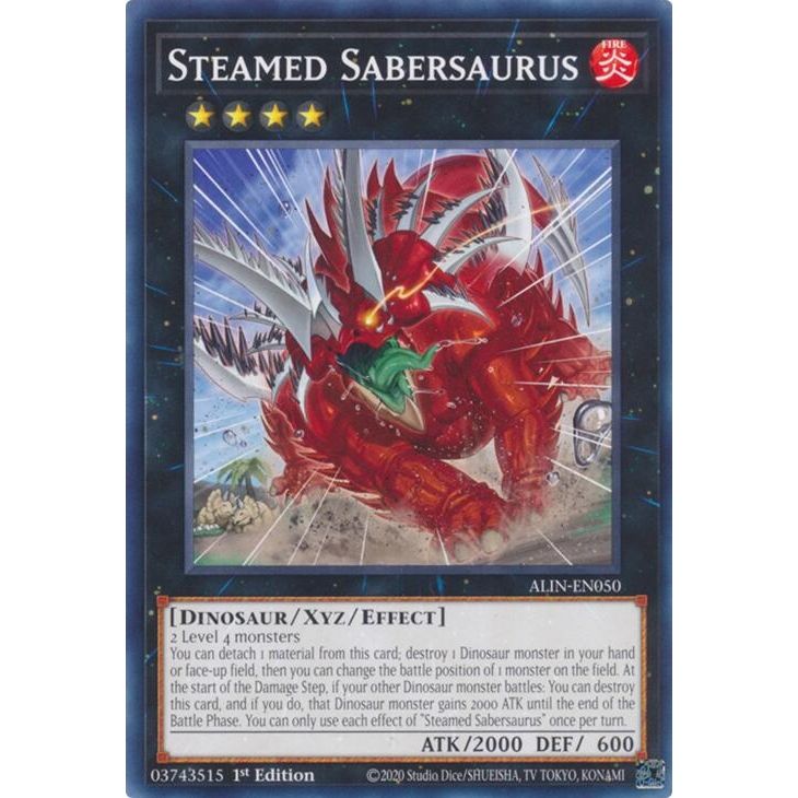 Image for Steamed Sabersaurus (ALIN-EN050) (ALIN) - YuGiOh