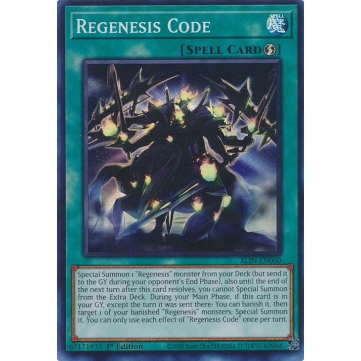 Image for Regenesis Code (ALIN-EN060) (ALIN) - YuGiOh