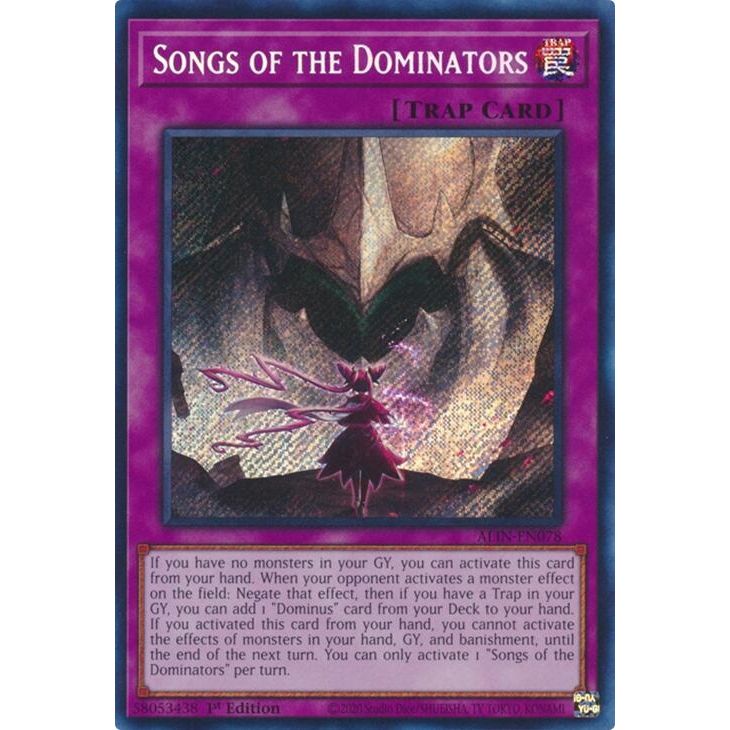 Image for Songs of the Dominators (ALIN-EN078) (ALIN) - YuGiOh
